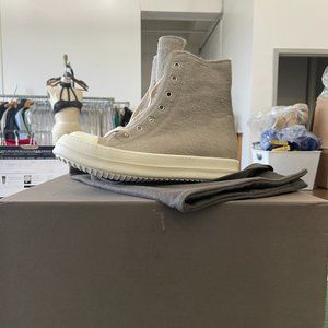 Rick Owens Sphinx FW15 calf hair high top sneakers